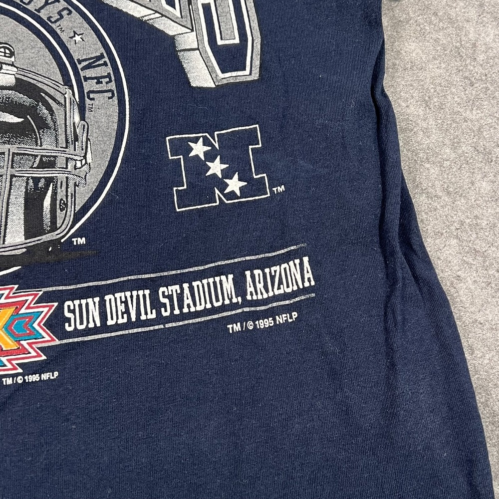 Logo 7 Vintage Dallas Cowboys 1996 NFC Champions T-Shirt Men's Size Large - Picture 3 of 7